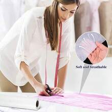 1 Roll, Iron-On Fusible Interfacing, For Sewing, Crafts, Quilting - 12 Inch*5 Yard - Non-Woven Iron-On Fusible Fleece, Single-Sided Adhesive Foam Stabilizer, White, For DIY Handbags, Home Decor - Multicolor - View 8