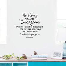 4/1pc Warm Style Quotes Wall Stickers, Bible Verse Philippians Joshua Scripture Black Decals, Self-Adhesive Vinyl Sticker, Idea For Kitchen Bedroom Living Room Office Home Decor. - Multicolor - View 6