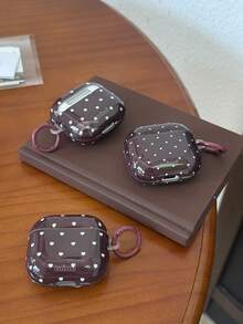 Black Brown Heart Polka Dot Star Pods 5 Protective Case Pod 4 Compatible With Apple Pro 3 Earphone Shell 2nd Generation Wireless Bluetooth 3rd Generation 2nd Generation Pod Pro 4th Generation Case - Purple Polka Dot - View 9