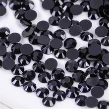 3mm, 5mm Black Resin Rhinestones, Flatback Diamonds, Black Non-Hotfix Crystal Rhinestones, For DIY Crafts, Cups, Bottles, Glasses, Clothes, Bulk Shiny Crystal Stones, Craft Set Decoration - Black - View 3