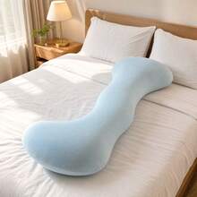 Comfortable L-Shaped Long Sleeping Body Pillow, Back & Neck Support Pillow, Ergonomic Side Sleeping Pillow For Office, Chair, Car Seat, Relieves Back Pain, Reduces Stress, Perfect Gift For Parents And Friends, Lightweight And Portable - Throw Pillow - View 4