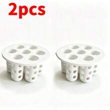 2pcs Hydroponic Garlic & Onion Molds, 3D Printed Plant Growing Kit, Kitchen Balcony Essential DIY Gardening Tool, Slouchy Indoor Planting, Home Gardening Hydroponic System Accessory, White, 6 Holes - Multiple Specifications - View 7