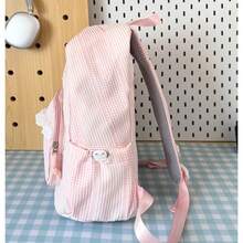 New Fashionable And Versatile Checkered Backpack, Large Capacity College Style Small And Fresh Multi Pocket Backpack, Casual And Simple - Multicolor - View 9