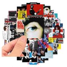 FUNISM 50 Pcs British Rock Band Stickers - UK Rock Themed Poster Style Decals, Perfect Gift For Rock Music Fans | For Laptops, Guitars, Skateboards, And Party Favors - Multicolor - View 4