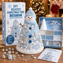 100pcs DIY Beaded Christmas Tree Craft Kit - Multicolor - View 3