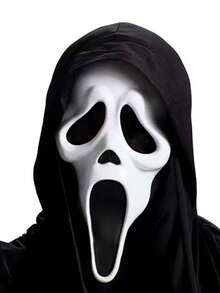 Scream Mask - Realistic Design, Premium Latex Material, Killer Cosplay Prop, Perfect For Halloween, Parties, Carnivals, And Stage Performances, An Ideal Holiday Gift For Friends And Family - Multicolor - View 3
