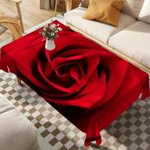 1 pieza Mantel multifuncional con estampado de rosas para todas las estaciones - Perfecto para cenas, reuniones y actividades al aire libre. - Multicolor - Ver 5