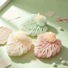 Turtle Leaf Silicone Mold DIY Handmade Candle Aromatherapy Soap Plaster Silicone Mold - White - View 5