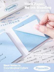 Planwith Accordion-Style Sticky Notes Portable 4-Color Inner Pages Note Memo Paper Marker Tabs Foldable Notebook - one-size - View 5