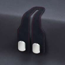Car Hook, Suede Wrapped Metal Hidden Multi-Function Back Seat Hook, Car Interior Decorative Hook - A - View 9