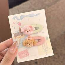 5pcs/Set Cute Puppy Hair Clips, Bangs & Side Hair Clips, Cartoon Blush Dog Hair Clips, Alligator Hair Clips, Hair Accessories - Puppy - View 5