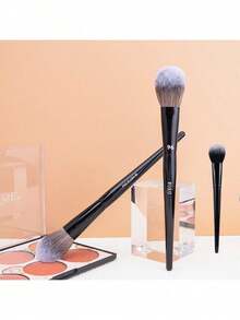 1 cây cọ trang điểm 96 đánh má hồng dạng dẹt chuyên nghiệp, cọ đánh má hồng và bronzer, cọ phấn má hồng, dụng cụ trang điểm cho phấn bột, bronzer và má hồng, lông mềm giúp thao tác trang điểm chuẩn xác, lông sợi tổng hợp cắt tùy chỉnh, 1 chiếc - màu đen - Xem 10