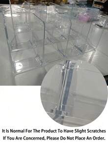 Kệ sắp xếp túi xách cầm tay, kệ chia ngăn acrylic, khay phân loại hồ sơ acrylic trong suốt, kệ sắp xếp ngăn kéo, chặn sách tinh tế, phù hợp cho quần áo, túi đựng, sổ tay, giá đỡ, kệ sách, dụng cụ nấu ăn - Nhiều màu - Xem 7