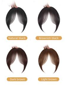 Natural Wind Eight-Strand Fringe Wig, Lightweight And Comfortable French Curtain-Like Fringe, Increases Frontal Hair Volume, Conceals High Forehead, Suitable For Daily Commuting, Music Festivals, Parties - Multicolor - View 5