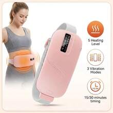 USB Rechargeable Waist Belt, 3 Temperature Settings, 4 Vibration Modes, Warm Uterus And Waist, Battery Capacity: 1200mAh - A - View 6
