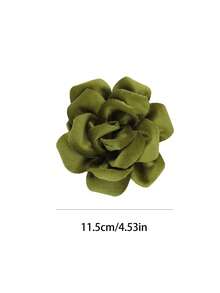Solid Color Corduroy Business Style Flower Brooch Corsage For Women, Can Also Be Used As Hair Accessory - Corduroy Flower - View 5