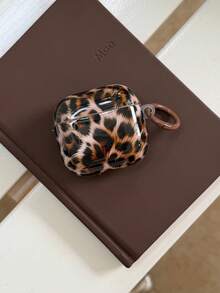 Fashionable Furry Brown Leopard Print Earphone Case For Pods Pro 3, 4, 5 Wireless Bluetooth Apple Pods 3rd Gen Pro 2 Anti-Drop Protective Cover, Korean Style Women's 1/2 Soft - Brown - View 7