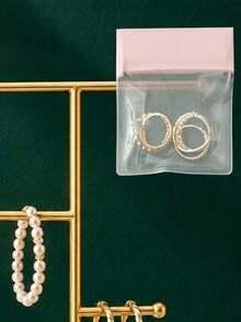 Jewelry Stand Necklace Holder, With 2 Tower-Style Metal Jewelry Storage Racks, For Storing Bracelets, Necklaces, Rings, Watches, Home Bedroom Room Decor, Perfume Desktop Bathroom Storage, Bathroom Kitchen Storage, Car Accessories - Gold - View 13