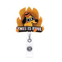 Retractable D-Shaped Badge Reel, Cute Cartoon Design, Nurse Hospital ID Badge Clip Office Lanyard 1pc - A - View 11