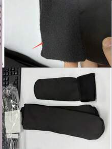 5 Pairs Solid Color Thermal Lined Socks, Minimalist Warm Unisex Snow Socks, Suitable For Autumn/Winter, Women's Long Socks - Multicolor - View 11