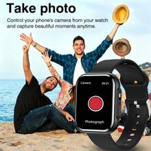 ZhiKexing Smart Sports Watch + Wireless Earbuds Combo Set, 1.83-Inch HD Display, 260mAh Battery With LED Light, Supports Wireless Calling, Music Playback, Message Notifications, Smart Watch With Calculator, Alarm And Other Multifunction Sports Watch, Compatible With Android And IOS Systems, Fashionable And Modern Design, Ideal Gift For Men, Women, Lovers Or Parents. - View 4