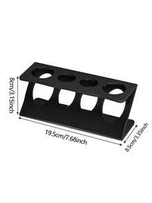 1pc Bathroom Countertop Toothbrush Holder, White And Black Optional, Multi-Functional Home Bathroom Accessory, Travel Toothbrush Holder And Desktop Storage Rack - Multicolor - View 9