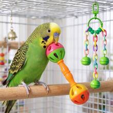 2pcs Random Color Parrot Rattle Bird Toy Bird Training Toy Hand Rattle - 2pcs Training Hoops - View 1