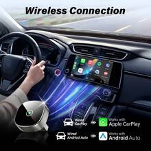 REMAX Mini Wireless CarPlay & Android Auto Adapter, Convert Factory Wired CarPlay To Wireless, No Phone Cable Needed, Plug & Play, Auto Reconnect, Fast & Stable Connection, USB-A & USB-C Cables Included, Car Accessories, Car Essentials, Car Stuff - KY-4241 - View 3