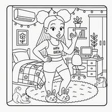 1 Adult Coloring Book Moments Bold & Easy Coloring Book, Daily Life Illustrations For Relaxation, Perfect Birthday And Holiday Gift For And Teenage Girls - Magic - View 4
