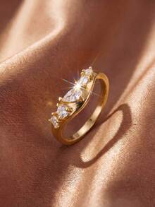 1pc Elegant Design Ring, Exquisite & Unique, Suitable For Women, Perfect For Parties And Balls, Carefully Crafted Jewelry, Gift For Girlfriend - Alien Ring - View 5