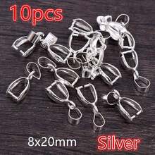10pcs Pendants Clasps Clips Bails Connectors Charm For Necklace Bracelet DIY Jewelry Making Findings - Pendant Bails - View 8
