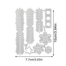 1pc Christmas Tree Cutting Template, Scrapbook Cutting Die, Suitable For Scrapbooking, DIY Embossing Template, Used For Card Making, Paper Craft, Scrapbook Album Decoration, Christmas Holiday Craft Material - Multicolor - View 5