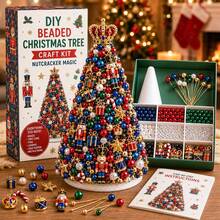 100pcs DIY Beaded Christmas Tree Craft Kit - Multicolor - View 5
