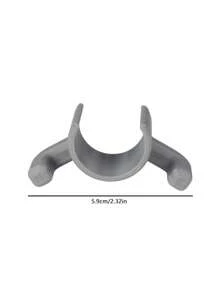 1 buah Pengait Pipa Shower, Dilengkapi dengan Dua Pengait, Cocok untuk Menggantung Spons Mandi, Sabut Gosok, dan Barang Ringan Lainnya Saat Mandi. Pasang pada Batang Vertikal dengan Diameter Sekitar 23 hingga 25 mm - MultiWarna - View 3