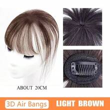Baby Hair Seamless Handmade Finger-Woven Bangs Top-Of-Head Hairpiece Fluffy Invisible Hair - Multicolor - View 15
