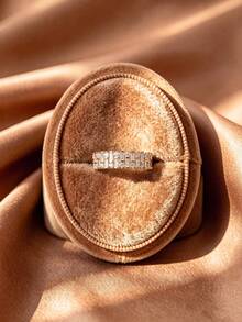 1pc Fashionable Super Shiny Rhinestone Ring, Exquisite Women's Jewelry Gift - Ring - View 2