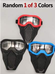 1pc Soft Dart Protective Face Mask Tactical Game Combat Mask Lightweight Face Protection Gear Outdoor Team Game Costume Accessory Party Game Equipment - Multicolor - View 9