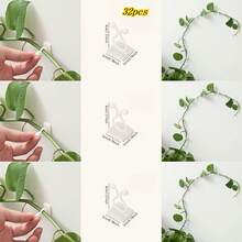 1pc Garden Plant Climbing Wall Fixing Clip, Vine Fixing Device, Self-Adhesive Plant Climbing Wall Fixing Hook - A - View 6