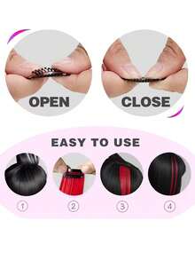 12pcs/6pcs/1pc Rainbow Color Clip-In Hair Extensions, Suitable For Music Festivals, Halloween, Christmas And Various Parties - Multicolor - View 2