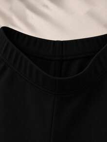 4pcs Plus Size Women's Cotton Boxer Briefs, Mid-Waist Boy-Style Anti-Chafe Cycling Shorts, Seamless Underwear Set - Black - View 4
