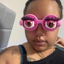 1PC-New High Quality]Crazy Eyeglasses With Moving Blinking Heart Frame Funny Big Eyes Photo Prop Phone Accessory-Anime Gift-Anime Merchandise-IP-Birthday Gift- Gift-Christmas Gift - Multicolor - View 2