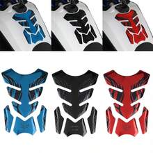 1pc Motorcycle Fishbone 3D Fuel Tank Sticker, 3D Fuel Tank Protector Decal, Gasoline Tank Protective Cover Decorative Sticker - A - View 4