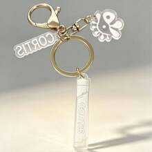 COR TIS Concert Light Keychain Acrylic Pendant Bag Accessory 3 Pieces Set, Concert Merchandise, Metal Material Sturdy And Durable, Engraved Exclusive Brand Logo, Paired With Flower Pendant Design, Available In Gold And Silver. Compact And Lightweight, Suitable For Hanging On Backpacks And Keys, Fan Support Merchandise Accessory, Minimalist And High-End, Exquisite Small Gift For Fan Collection And Gifting To Fellow Fans. This Is A Gift That Is Hard To Resist. - Multicolor - View 13
