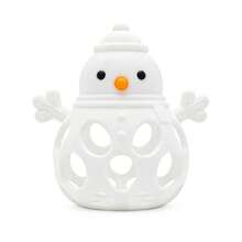 Christmas Snowman Teether, Hollow Hand-Grip Rattle Toy For Infants And Toddlers, Christmas Gift, Snowman Teether - Multicolor - View 11