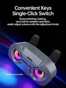 Speaker Bluetooth Nirkabel Karaoke KTV Multifungsi dengan Set Mikrofon Ganda, Mendukung Kartu TF, USB Drive, Stand, dan Fungsi Lainnya, Speaker Portabel untuk Luar Ruangan - View 4