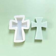Large Cross Silicone Mold DIY Handmade Candle Aromatherapy Plaster Soap Silicone Mold - White - View 3