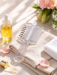 New Transparent Crystal Liquid-Drawing Comb, Dual-Purpose Hair Care And Massage Comb, Dirt-Proof Hair Care Comb, Minoxidil Scalp Oil Application Comb - Multicolor - View 8