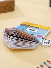 6pcs/12pcs Random Color & Style Colored Pencil Sticky Notes, Suitable For Office - Strong Adhesive Double-Sided Removable Stickers, With Shaped Labels, Portable Notebook, For Bullet Journal, Planner, Crafting - one-size - View 2