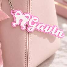 Custom Bow Name Keychain, Personalized Keychain, Sweet Key Chain Bag Charm, Customized Keychains, Customizable Christmas Birthday Gift, Cute Keychain - Style B - View 5