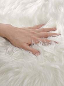 1pc White Gray Pointy Asymmetrical Cloud Shaped Rug, Cream Style Bedroom Bedside Mat, Living Room Decor Mat, Multi-Scene, Multi-Size, Hand-Cut With 1-5cm Error, Suitable For Autumn/Winter Warmth Soft Decor, Christmas, Thanksgiving, Bedroom, Bathroom Decor Rug, Bedroom Decor, Small Rug, Rug, Home Decor, Living Room Rug, Bedroom Rug - Multicolor - View 5